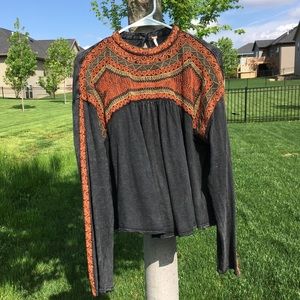 Embroidered long sleeve